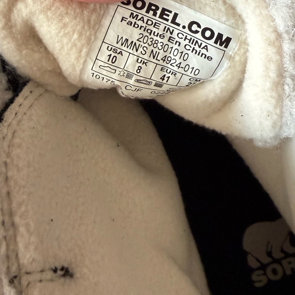 SOREL Evie Cozy Lace Boots Women's size 10 Jet Black nwt - Picture 12 of 12